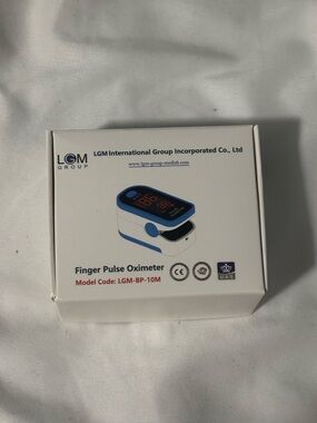 LGM Finger Pulse Oximeter - White & Blue